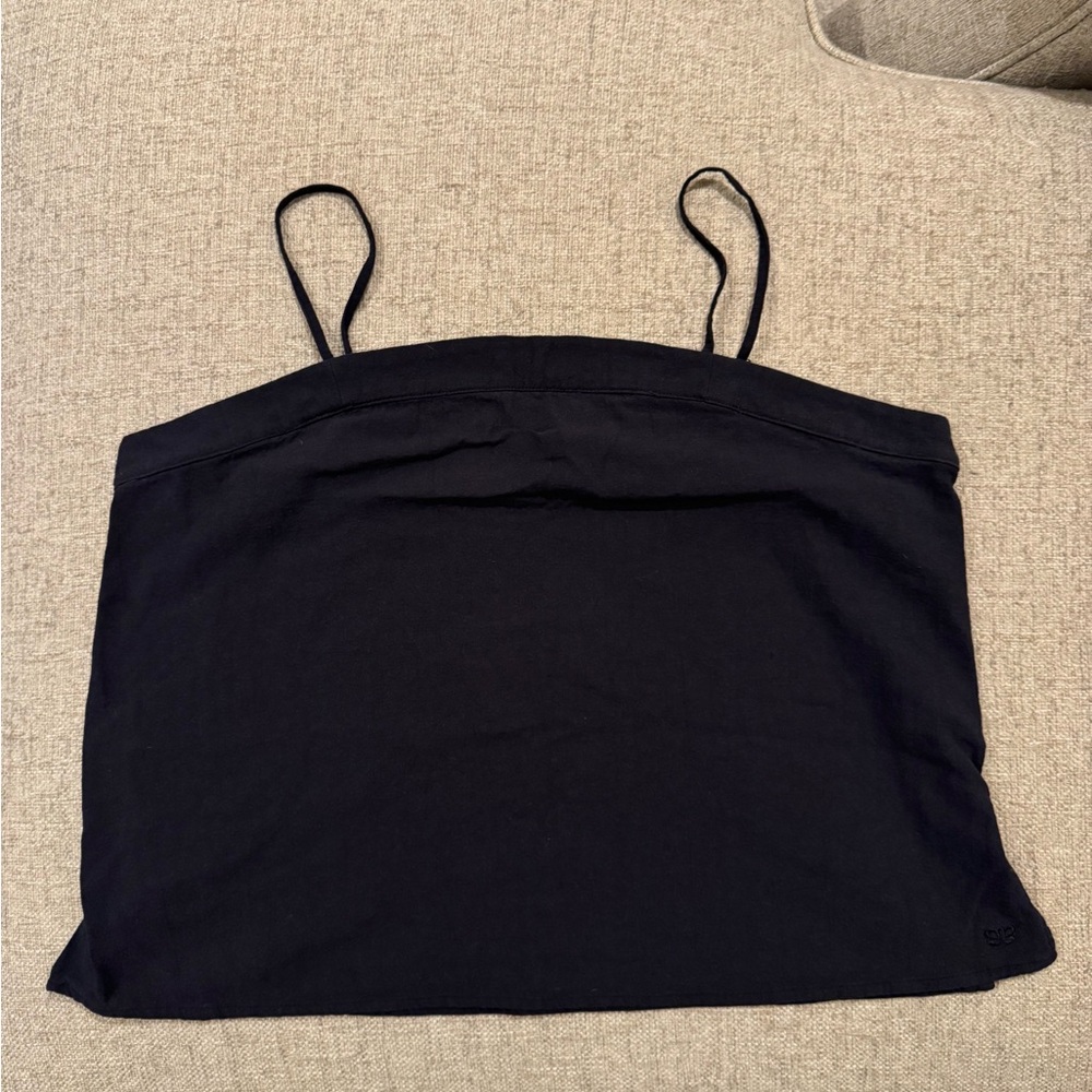 Albion Fit - Linen Blend - Cami Tank - Black - XL